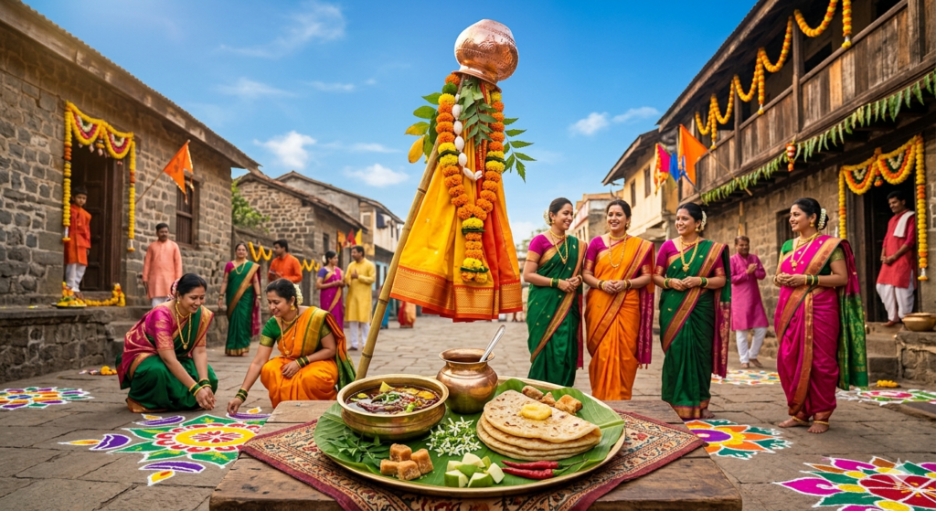 Discover the significance of Gudi Padwa & Ugadi — the Hindu New Year. Explore rituals, regional celebrations across India, and traditional foods like Ugadi Pachadi & Puran Poli